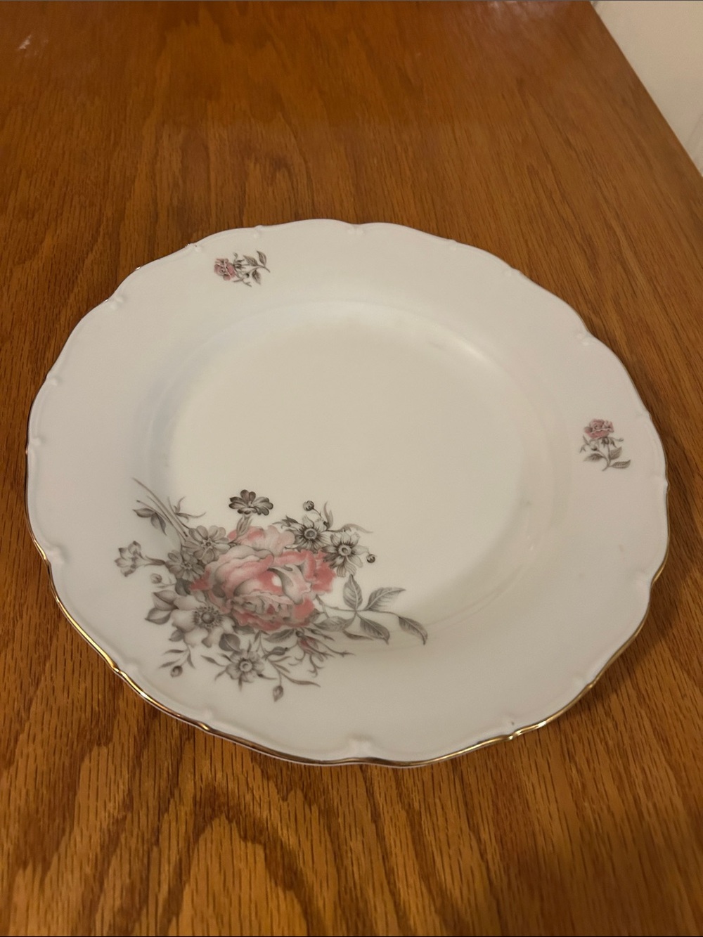 Vintage Fine Bohemia China 10” dinner plate La Maria - 8 available